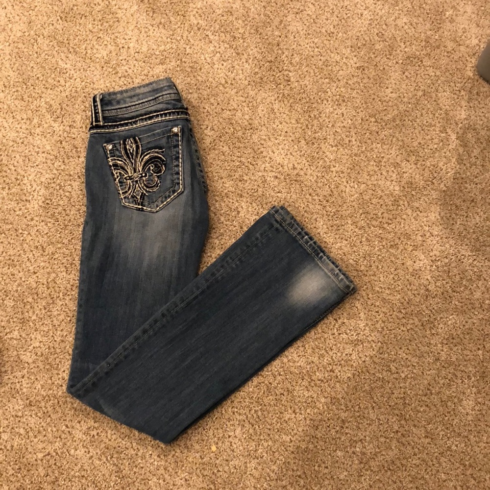 Miss me Size 26 boot cut jeans light denim